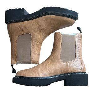 Lisa Vicky Camel Brown Pub Lug Chelsea Boot 7.5